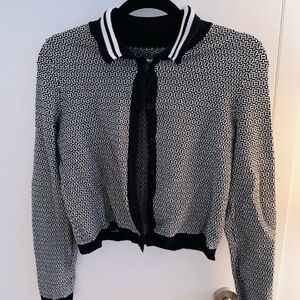 Anthropologie Black and White Women's Sweater
